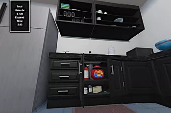 Screenshot from Virtual Safe Home video game